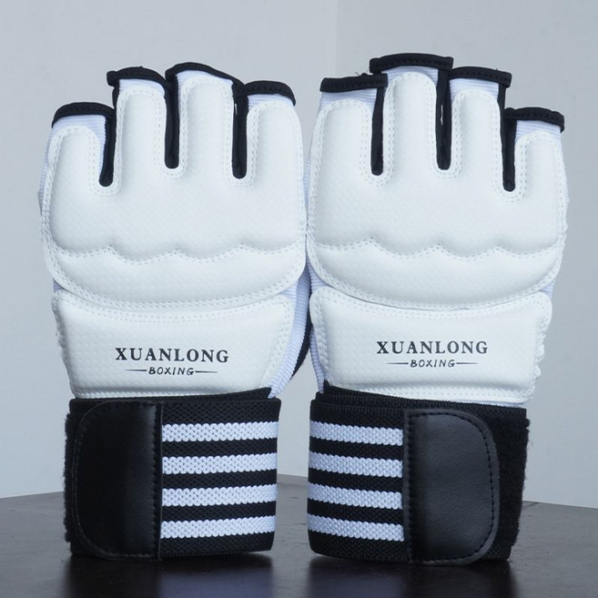 오픈 핑거 글러브 복싱 종합격투기 UFC 블랙 MMA 오픈핑거, 11. 화이트 L(155-170권장키)