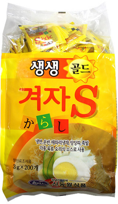 생생골드 일회용겨자S(3gX200포), 1개, 600g