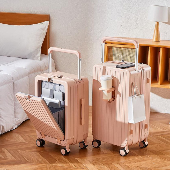 Naviconvex 캐리어 넓은 손잡이 대용량 여행용 캐리어 기내용캐리어 24인치 20인치 프론트 위탁수화물 캐리어 노트북 수납이 가능한