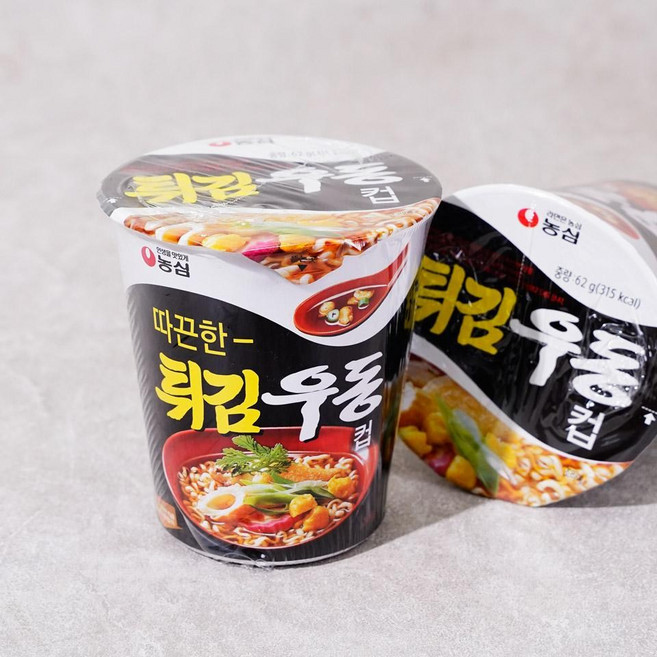튀김우동 컵면, 62g, 12개
