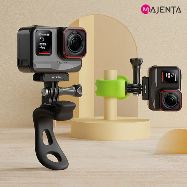 인스타360 ace pro 액션 4 핸들바 마운트 바이크 낚시 밴드 텔레신, 블랙, 1개