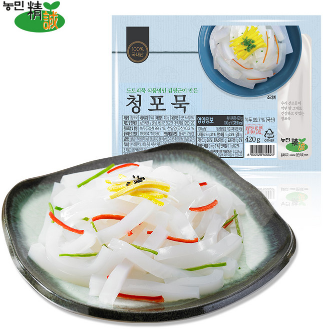 국산 청포묵 420g, 1개