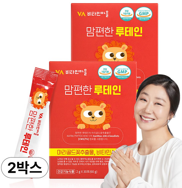 비타민마을 맘편한 루테인 30p 1개월분, 30회분, 60g, 2개