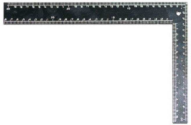 직각자 흑색도장 200x300mm 철 스텐 목공용 정밀 목공 블루버드 스텐레스 쇠 자 컷팅자 커팅자 사무용품 학용품 문구류, 1세트