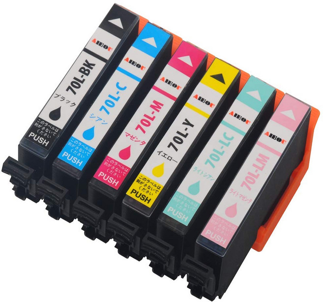 70 epson-ic6cl70 EP-706A EP-805A EP-805AW EP-806AR 엡손 잉크 카트리지 체리 IC6CL70L호환