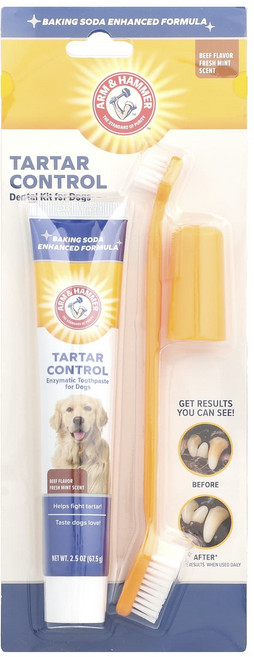 Arm & Hammer 치석 컨트롤 반려견용 덴탈 키트 소고기 3종 키트, ArmHammer치석컨트롤반려견용덴탈키트소고기3종키트, 1개