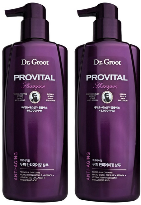 닥터그루트 프로바이탈 두피 안티에이징 샴푸 500미리, 2개, 500ml