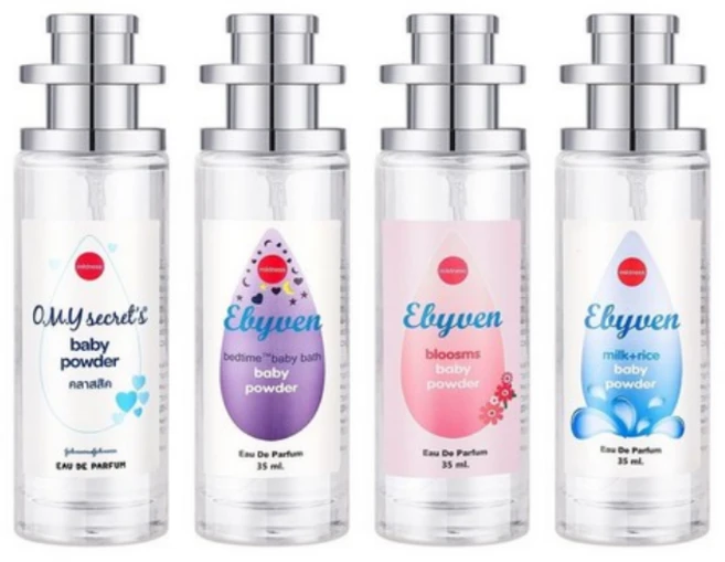 존슨즈 베이비 향수 베이비 파우더 오드 퍼퓸 태국선물 4종 1세트, 1개 - 쿠팡