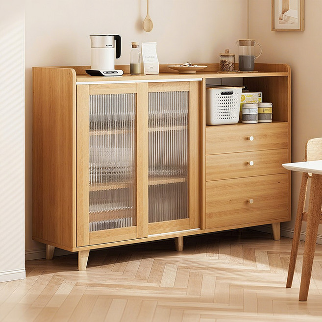 빈티지 홈카페 수납장 거실 서랍장 주방 보조 다용도 수납장 식기장 그릇장, Y01