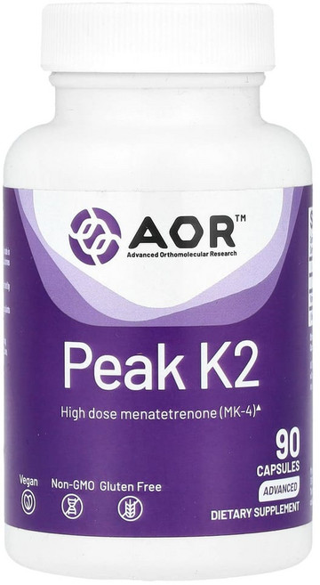AOR 피크 K2 90 식물성 캡슐, 1개, 1개, 90정
