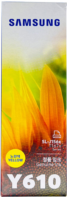 (M)삼성정품잉크 INK-K610 INK-C610 INK-M610 INK-Y610 SL-J1560 J1565 J1563, INK-Y610/노랑, 1개