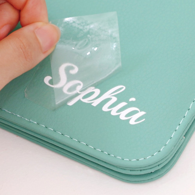 배경없이 이름만 붙이는 이름표스티커 반영구 완벽방수 네임스티커 이름스티커, 엠보E74