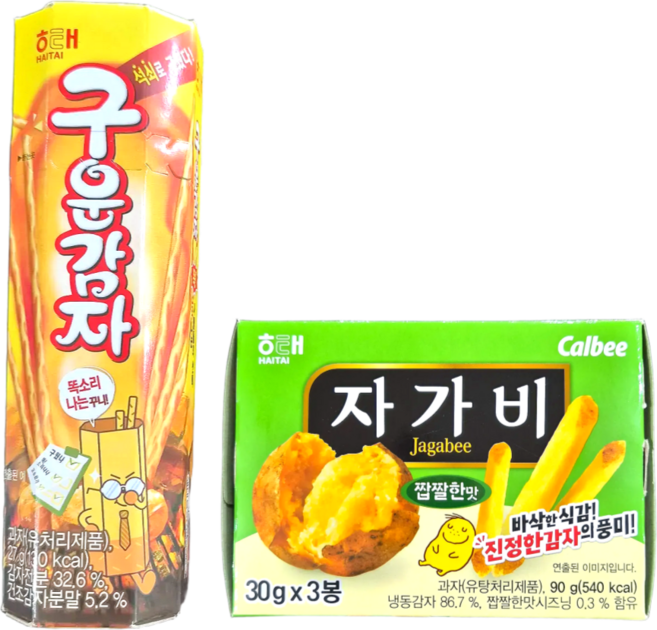 구운감자 27g 자가비 90g 감자 과자 세트 사무실간식, 1세트, 117g