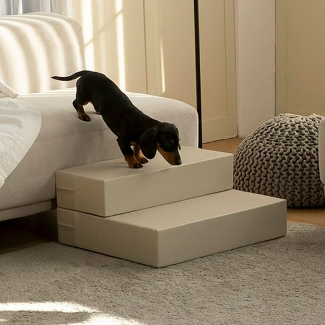 도그라피 멀티폴딩 펫스텝 2단, 애쉬그레이, 1개