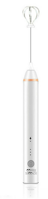 커피세컨즈 카페 전동 우유거품기, 노즐2종포함, 휴대형