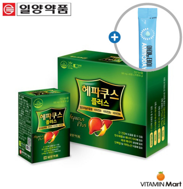 일양약품 헤파쿠스 플러스 간건강 밀크씨슬 120정, 1개