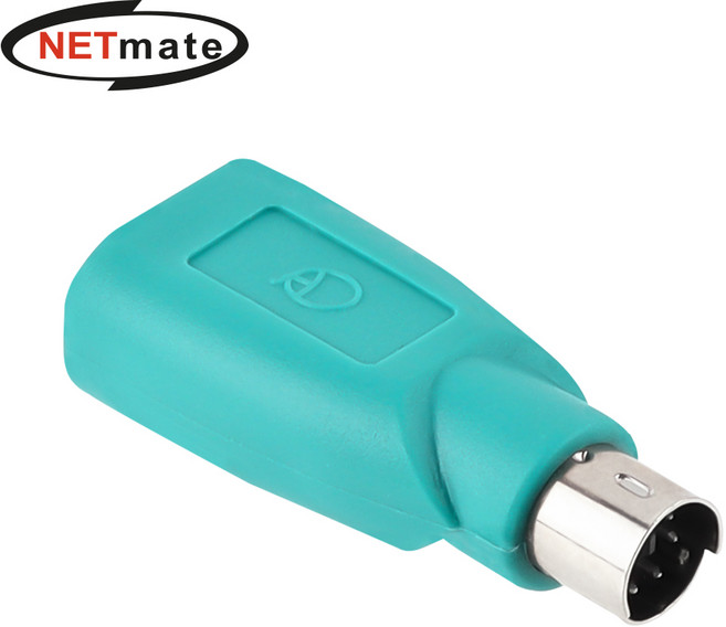 강원전자 넷메이트 NM-UG206N USB to PS/2 젠더(그린), 쿠팡 본상품선택