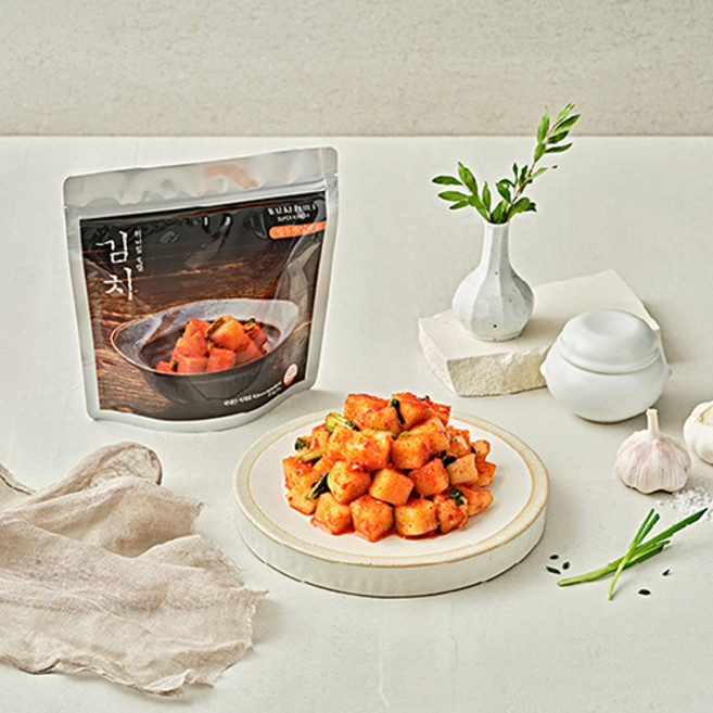 [워커힐호텔] SUPEX 열무김치 500g X 2팩 + SUPEX 깍두기 500g X 1팩 + SUPEX 나박물김치 500g X 1팩, 4개