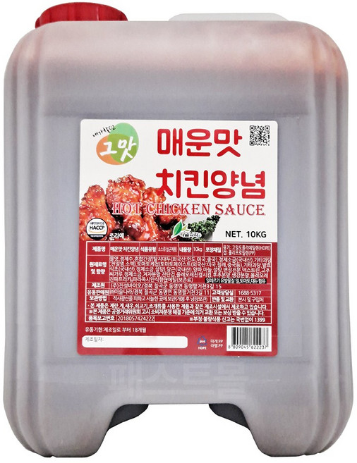 이슬나라 치킨양념소스 매운맛, 10kg, 1개