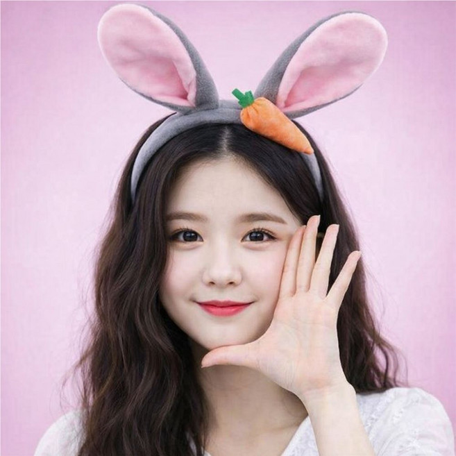 5시 당일출발 78가지 인싸머리띠 놀이공원 사진관납품 토끼머리띠 헤어밴드 빠른배송, 01 실버바니