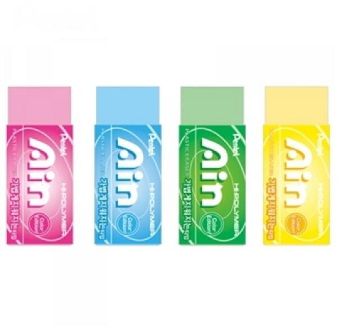 아트박스/펜텔 하이폴러미 아인 중형 지우개[00015674], ZEH-05G 옐로우