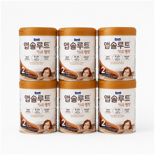 앱솔루트 명작 분유 2단계, 800g, 6개