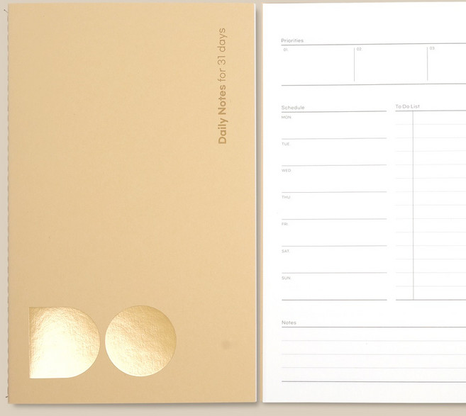 [무딘취향]데일리 노트 31days_한달노트 성장노트 한달일기장 메모장, 사하라, 1개