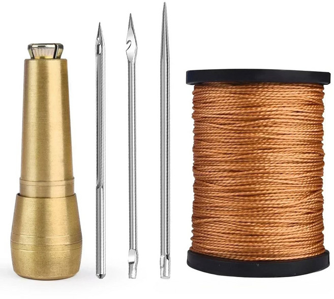 신제품 구리 캔버스 도구 키트 텐트 수리 신발 세트 송곳 DIY 가죽 바늘 재봉 손잡이, Set 03