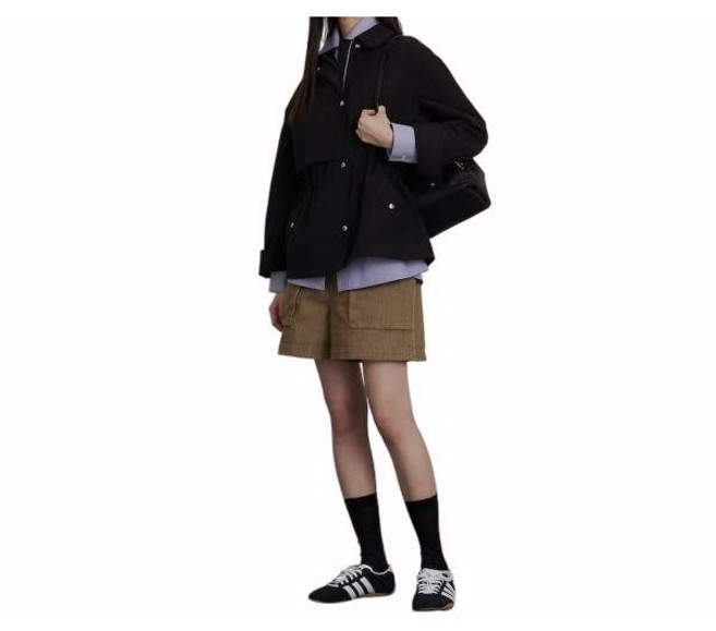 [매장정품] 빈폴 레이디스 BEANPOLE LADIES 리넨 혼방 사파리 - 블랙