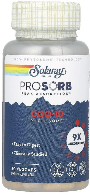 솔라레이 코큐텐 파이토솜 200mg COQ10 Phytosome 베지캡슐 30정, 1개 - 쿠팡