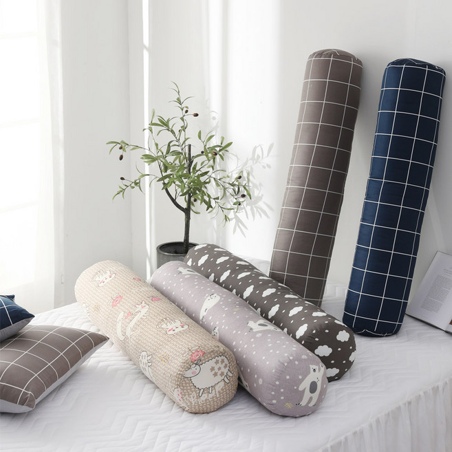 (커버)일자형 바디필로우 교체용 커버(사이즈 100cm x 20cm) 솜 미포함, (커버) 애니멀베이지