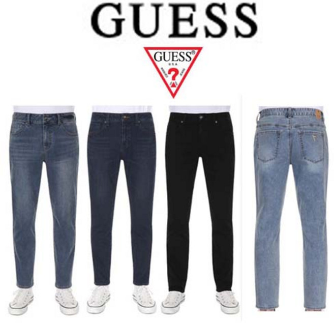 (신상품)게스 남자 청바지 슬림/루즈스트레이트 핏 청바지 aurne0002