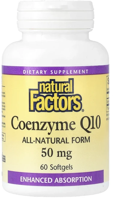 새해 첫좋은선물 Natural Factors 코엔자임 Q10 50mg 소프트젤 60정 제대로 할인합니다, NaturalFactors코엔자임Q1050mg소프트젤6, 1개 - 쿠팡