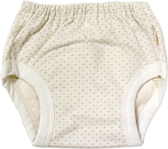 베이비앙 무형광 오가닉 땡땡이 배변훈련팬티(3중방수), 1개