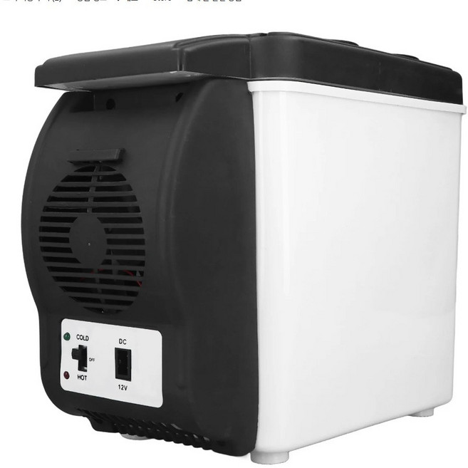 6L 차량용 냉온장고 미니 냉장고 12V 전기 아이스박스, 6L 12V 화이트