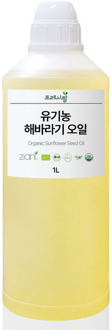 유기농 해바라기 오일 해바라기씨 썬플라워오일, 1L, 1개