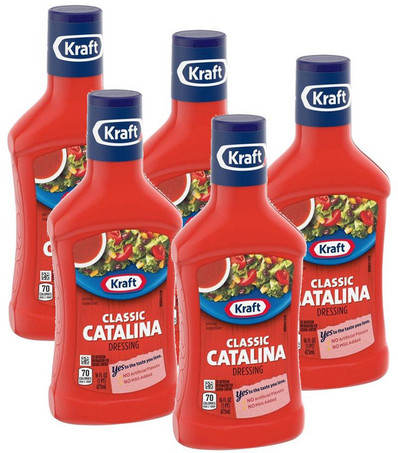 크래프트 클래식 카탈리나 샐러드 드레싱 Kraft Classic Catalina Dressing, 473ml, 5개