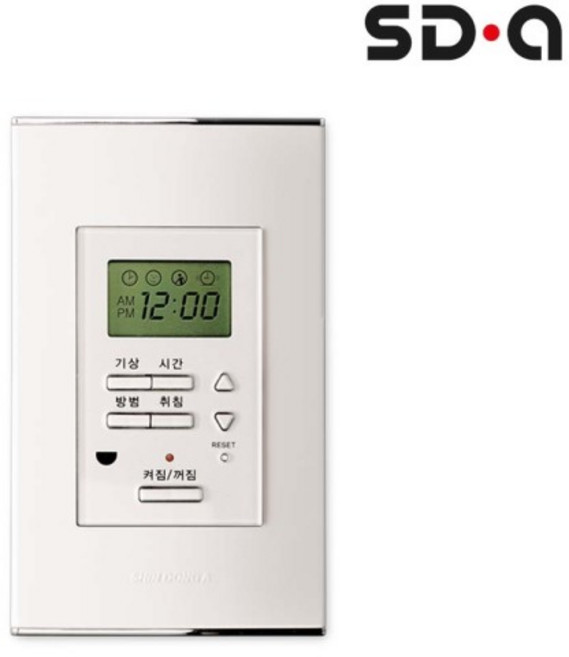 신동아ES 타임키퍼 파르테논 화이트 1구 스위치(전선2개 삽입), 단품