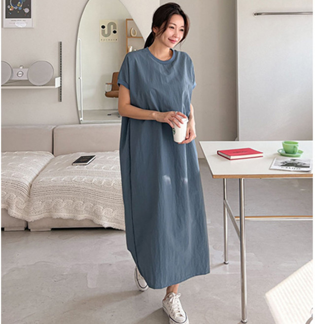 마이쏭 여성 빅사이즈 루즈핏 바스락 윈드아노락롱원피스