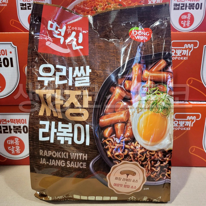 동원 떡볶이의신 짜장라볶이, 482g, 3개