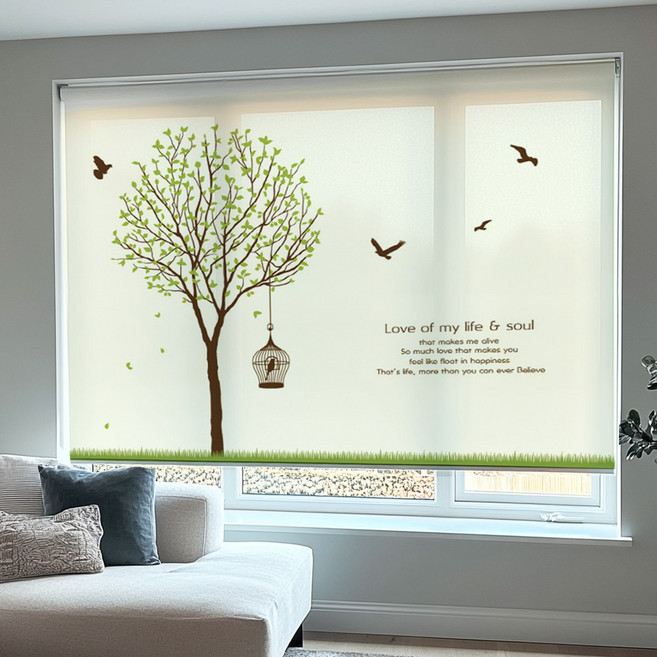 노엘리안 롤스크린 블라인드 창문 거실 베란다 로맨스가든 100종