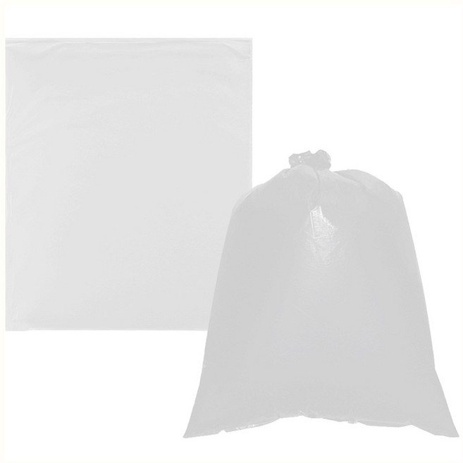 월드크린 분리수거 평판 비닐봉투 투명, 20L, 100개