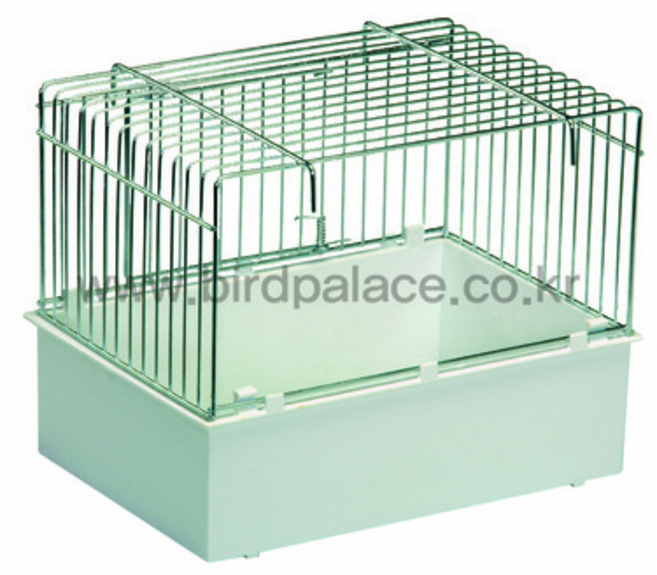 앵무새 새장 확장형 목욕통 모이방 중형새 공간 확대, 1개, 화이트