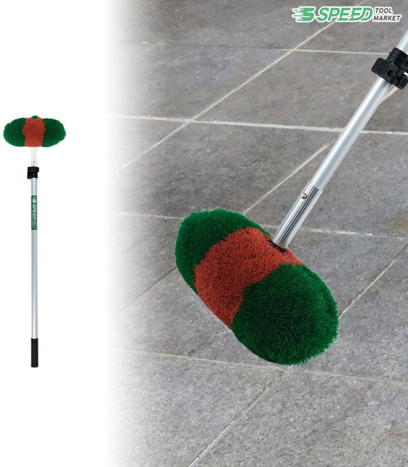 수세미 차걸레+스피드 장대 2단 1.5M, 1개