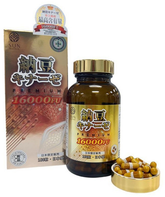 일본 스타일재팬 프리미엄 나토키나제 낫또키나제 낫토키나제 16000FU 180정, 1개