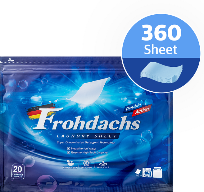 프로닥스 고농축 더블액션 클린코튼향 시트세제, 20개입, 18개