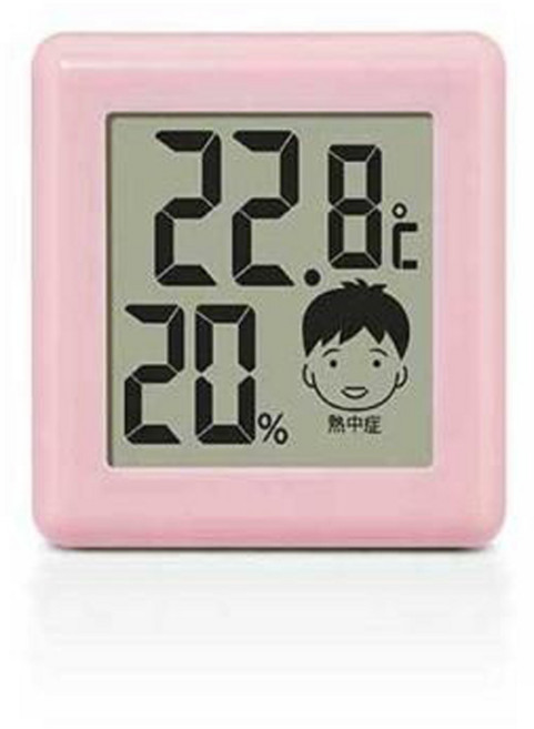 O-282 핑크 온도계가격 산업용습도계 체감온도계 창고, 1개