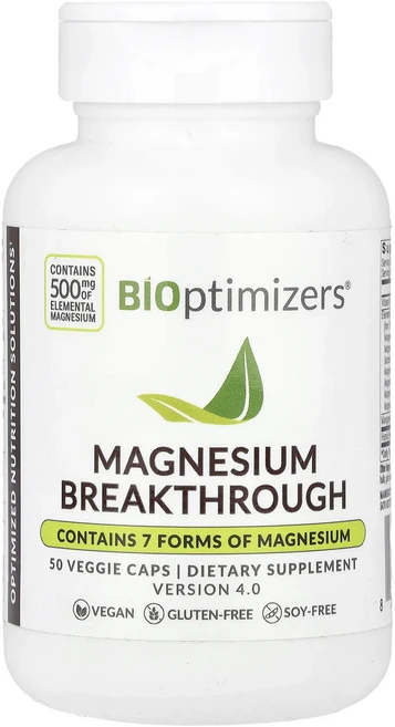 BIOptimizers 마그네슘 브레이크스루 베지 캡슐 50정, BIOptimizers마그네슘브레이크스루베지캡슐50정, 1개 - 쿠팡