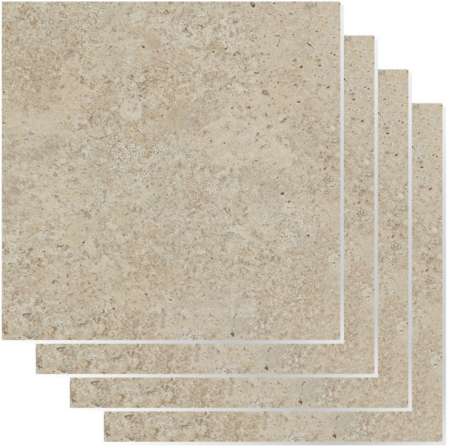 HD현대시트 접착식 정사각 PVC 바닥타일 두꺼운 3mm 데코타일 30X30cm 한국산, 4개, 브라운 트라버틴 반광 (HDJ-012)