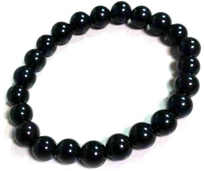 黑瑪瑙圓珠彈性手環 8mm